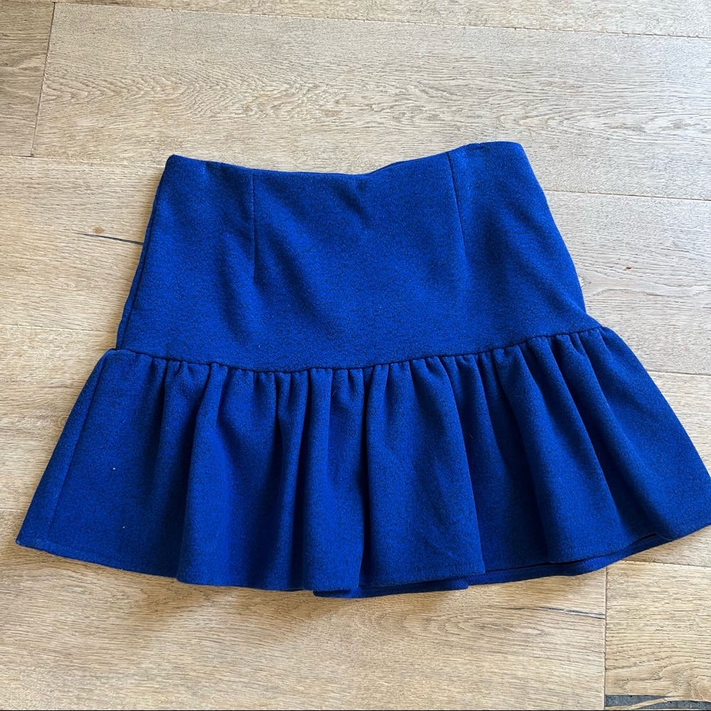 Vivid Blue Peplum Skirt